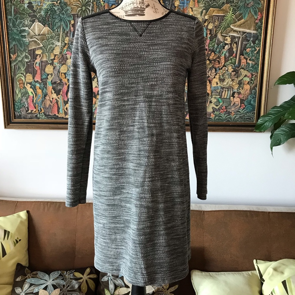 ANN TAYLOR LOFT French Terry sweater shift dress S
